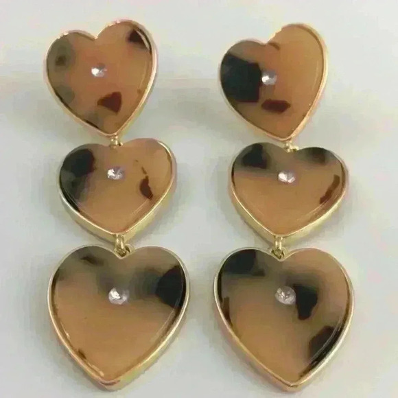 Baublebar new three heart statement Earrings - Picture 2 of 8